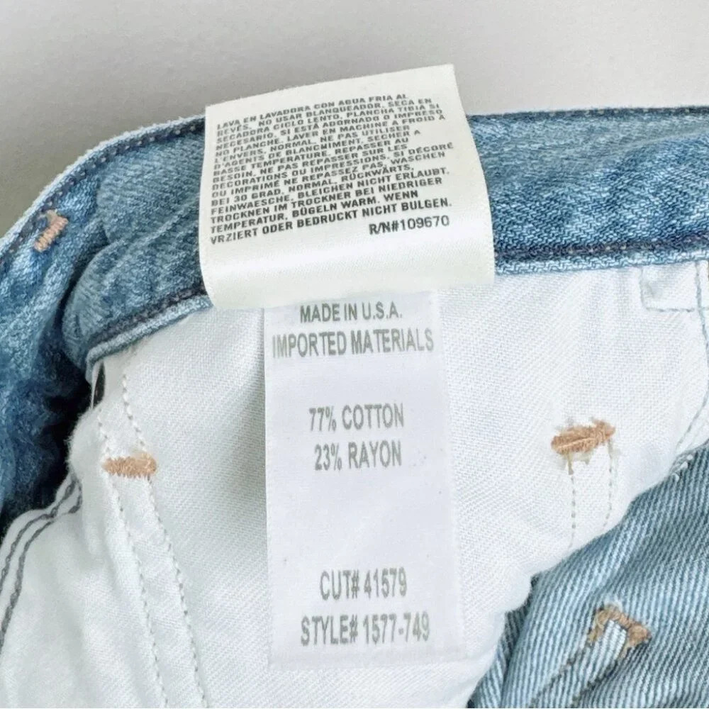 Citizens Of Humanity Womens 26 Distressed Knee Liya High Rise Crop Classic Jeans - Picture 9 of 15